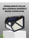 BFS 100 LED Solar Lamba Hareket Algılamalı Bahçe Duvar Dış Mekan Aydınlatma