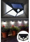BFS  100 Ledli 3 Farklı Aydınlatma Ayarlı Solar Güneş Enerjili Hareket Sensörlü Bahçe Duvar Lambası