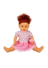 BFS  1060011 Lila Sesli Saçlı Et Bebek 60 cm