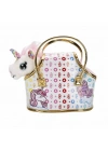 BFS   10873 Cutekins Taşıma Çantalı Peluş Unicorn Lou Lou -Sunman