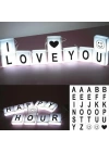 BFS  10lu Lightbox Işıklı Harf Mesaj Panosu Dekoratif  Harf Işık Zinciri
