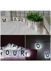 BFS  10lu Lightbox Işıklı Harf Mesaj Panosu Dekoratif  Harf Işık Zinciri