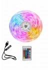 BFS 10M Şerit Led İç Mekan Renkli Rgb Şerit Led Kumandalı