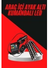 BFS 12 Ledli RGB Işıklı Araç Içi Ayak Altı Led Oto Ampul Kumandalı 7 Renk