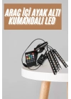 BFS 12Lİ Şerit Led Işık RGB Sese ve Müziğe Duyarlı Araç İçi Ayak Altı