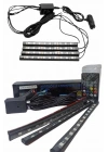 BFS 12Lİ Şerit Led Işık RGB Sese ve Müziğe Duyarlı Araç İçi Ayak Altı