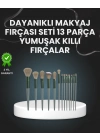 BFS 13lü Fiber Kıllı Yumuşak Makyaj Fırçası Seti Taşınabilir ve Ergonomik Tasarım
