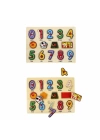 BFS  130444 Ahşap Raptiyeli Puzzle Saat