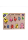 BFS  131-132 ONY Ahşap Tutmalı Puzzle Büyükten Küçüğe -Onyıl