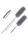 BFS  140 Cm Teleskopik Uzatılabilir Mikrofiber Yumuşak Başlıklı Gri Toz Alma Fırçası  Toz Püskülü