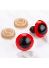 BFS  16 mm Kırmızı 5 Çift Amigurumi Göz