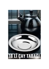 BFS  18 li Metal Çay Tabağı Veneta Design Seti