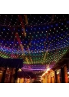 BFS  1x2 Metre Dekoratif File Ağ Perde 192 LED 8 Animasyonlu Farklı Işık Modu RGB Fişli