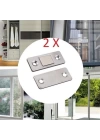 BFS  2 Çift Çok Amaçlı Kapı Kapak Dolap Çekmece Mobilya Durdurucu Kapatıcı Mıknatıslar