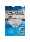 BFS  21 cm Süzgeç - Makarna Süzgeci Pirinç Meyve Süzgeci 304 Paslanmaz Çelik