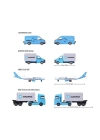 BFS   212057290 Majorette MAERSK Lojistik Arabaları 4 Parça -Simba