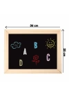 BFS  2250 AHŞAP TABLET YAZI TAHTASI 62 PARÇA  KÜÇÜK BOY