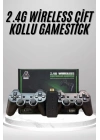 BFS 2.4g Uyumlu Kablosuz Çift Kol Atari Retro 20000 Oyun Game Stick