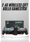 BFS 2.4g Uyumlu Kablosuz Çift Kol Atari Retro 20000 Oyun Game Stick
