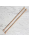 BFS  25 cm 1 Çift Ahşap Çubuk Başlıklı