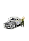 BFS   253255057 Jada Street Fighter 1956 Ford Pickup 1:24