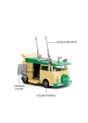 BFS   253282000 Jada Turtles Party Wagon 1:32