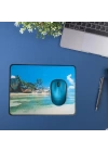 BFS   25x32 cm Küçük Boy Mouse Pad Manzara Ada