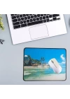 BFS   25x32 cm Küçük Boy Mouse Pad Manzara Ada
