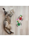 BFS  2li Rattan Renkli Peluş Tüy Kedi Köpek Oyuncak Yakalama Çiğneme Çıngıraklı Top Oyuncağı