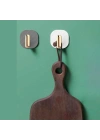 BFS    2li Yapışkanlı Retro Askılık Dolap Kapak Kulpu Gri