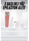 BFS 3 Başlıklı Yüz Kaş Epilasyon Aleti Değiştirilebilir Başlık Hassas Ciltlere Uygun