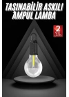 BFS 3 Farklı Mod LEDli Şarjlı Asma Kancalı Kamp Lambası Taşınabilir Ampul