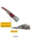 BFS   3 Fonksiyonlu Kırmızı Beyaz Işıklı Led Lazer Kedi Köpek Oyuncak Anahtarlık