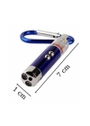 BFS   3 Fonksiyonlu Kırmızı Beyaz Işıklı Led Lazer Kedi Köpek Oyuncak Anahtarlık