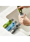 BFS    3 Fonksiyonlu Pratik Şişe Temizleme Fırçası Mutfak Banyo Araç İçin Çok Amaçlı Fırça
