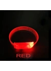 BFS 3 Modlu Pilli Led Işıklı Esnek Parti Bilekliği Kırmızı