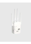 BFS 300Mbps WiFi Menzil Genişletici 4 Antenli WPA3 Güvenlikli Priz Tipi Repeater