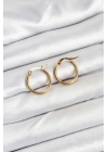 BFS 316L Çelik Gold Renk 15 mm Halka Kadın Küpe