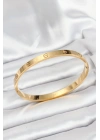 BFS 316L Çelik Gold Renk 65 mm Kadın Kelepçe Bileklik