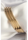 BFS 316L Çelik Gold Renk Ajda Model 60 mm Kadın Bilezik