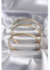 BFS 316L Çelik Gold Renk Ajda Model 65 mm Kadın Bileklik