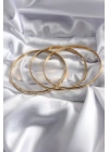 BFS 316L Çelik Gold Renk Ajda Model 65 mm Kadın Bileklik