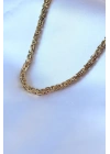 BFS 316L Çelik Gold Renk Kral Zincir Model Erkek Kolye