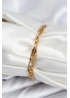 BFS 316L Çelik Gold Renk Oval Yazı Yazmaya Uygun Kadın Bileklik