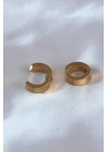 BFS 316L Çelik Gold Renk Sıkıştırmalı Erkek Küpe