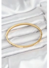 BFS 316L Çelik Gold Renk Zirkon Taşlı 65 mm İnce Kadın Kelepçe Bileklik