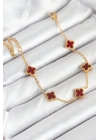BFS 316L Çelik Gold Zincir Baby Boy Bordo Renk Bileklik
