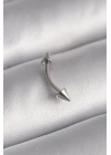BFS 316L Çelik Gümüş Renk Çivi Model Piercing