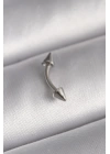 BFS 316L Çelik Gümüş Renk Çivi Model Piercing