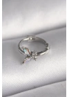 BFS 316L Çelik Gümüş Renk Zirkon Taşlı Kelebek Model Tragus Piercing
